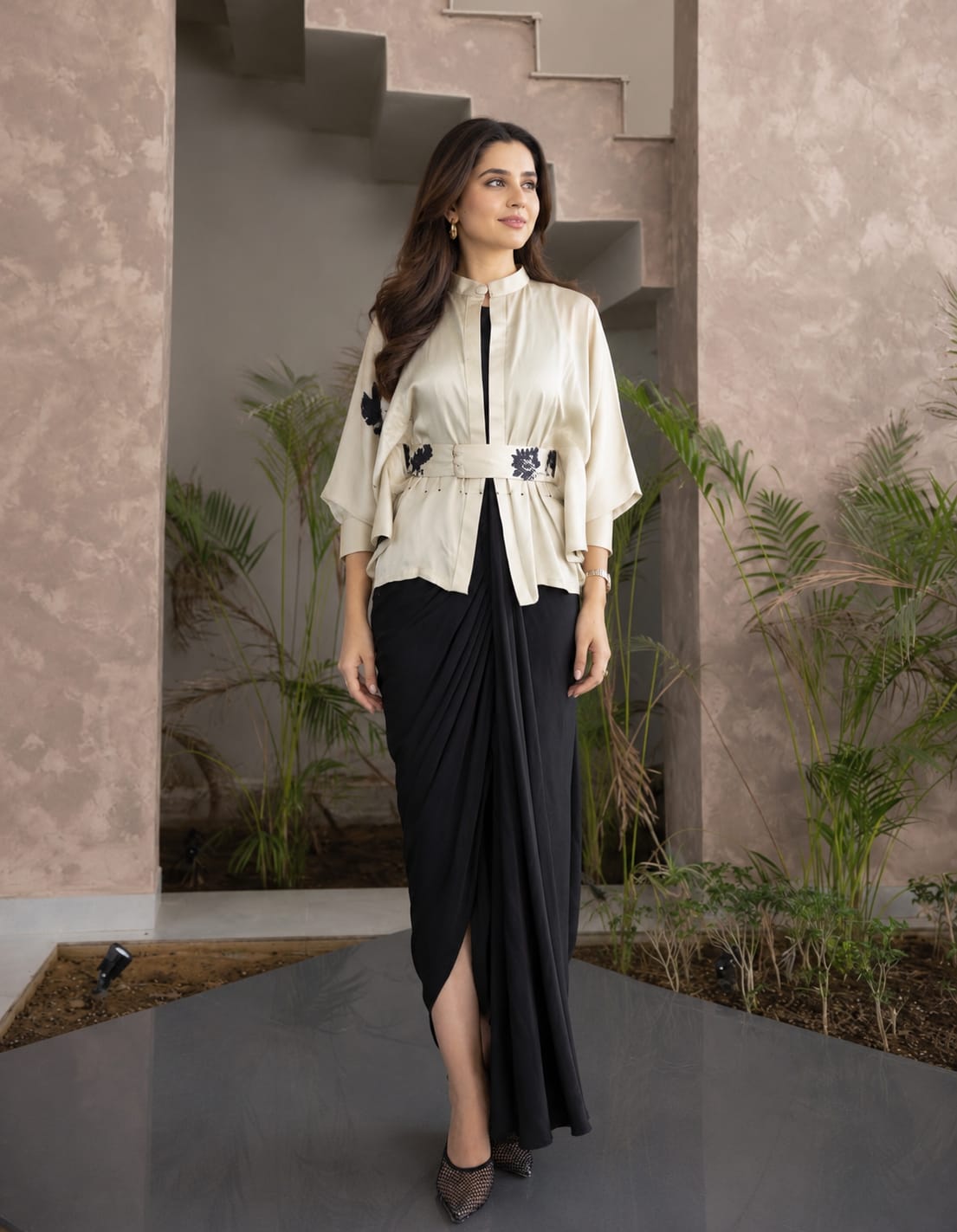 Draped Saree Co-ord Set