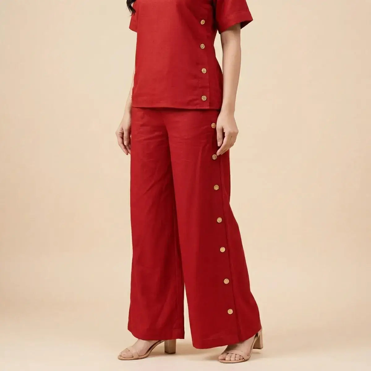 Ruby Red Co-Ord Set For Women